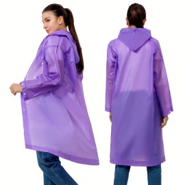 EVA Button Poncho Rain Coat